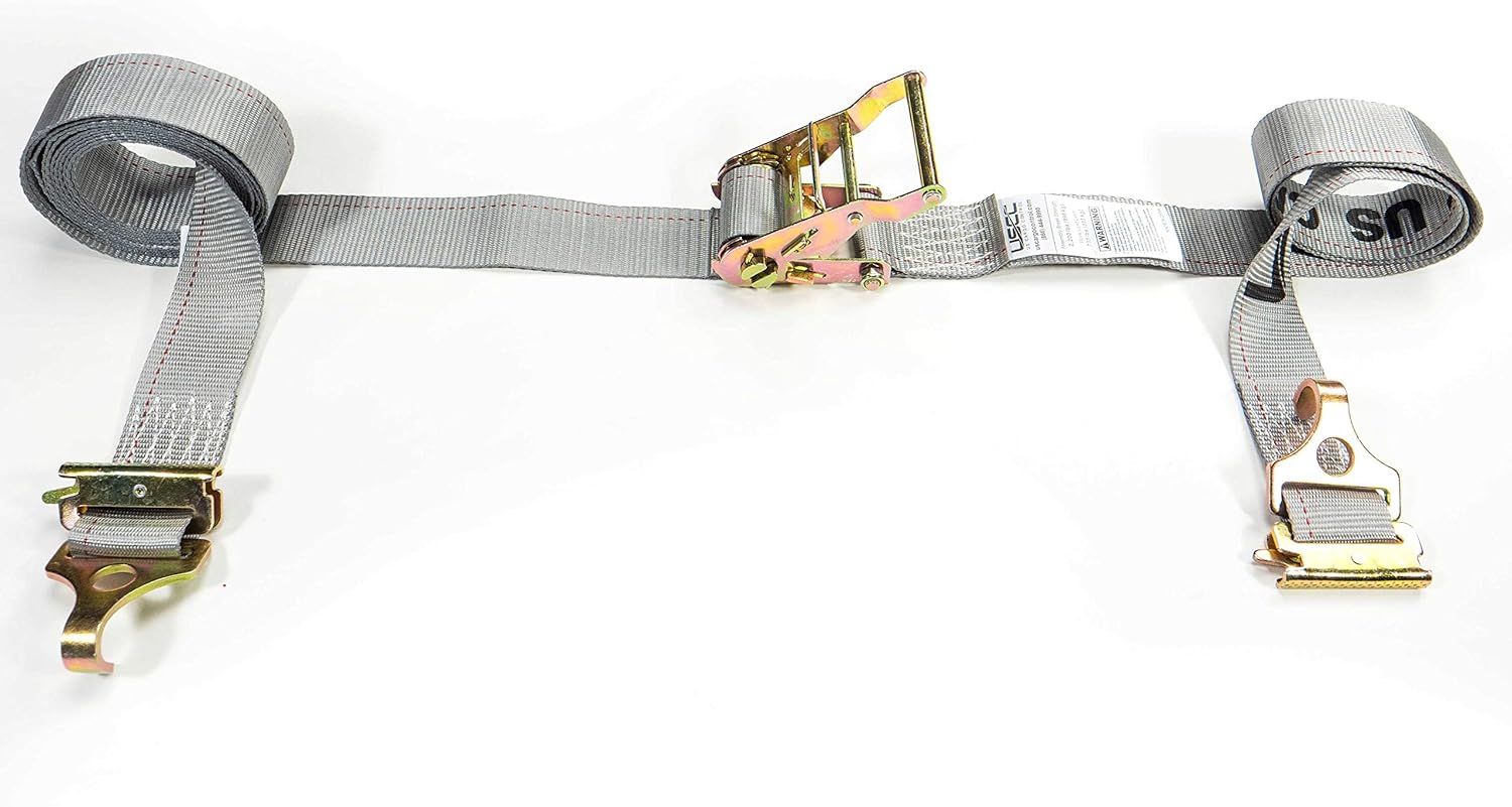 Up To 40% OFF US Cargo Control E Track Ratchet Strap with F Track Hooks and Spring E-Fittings - 2 Inch X 16 Foot Gray E Track Strap - Easily Secure Cargo in an Interior Van Trailer - 4 Pack Up To 40% OFF US Cargo Control E Track Ratchet Strap with F Track Hooks and Spring E-Fittings - 2 Inch X 16 Foot Gray E Track Strap - Easily Secure Cargo in an Interior Van Trailer - 4 Pack