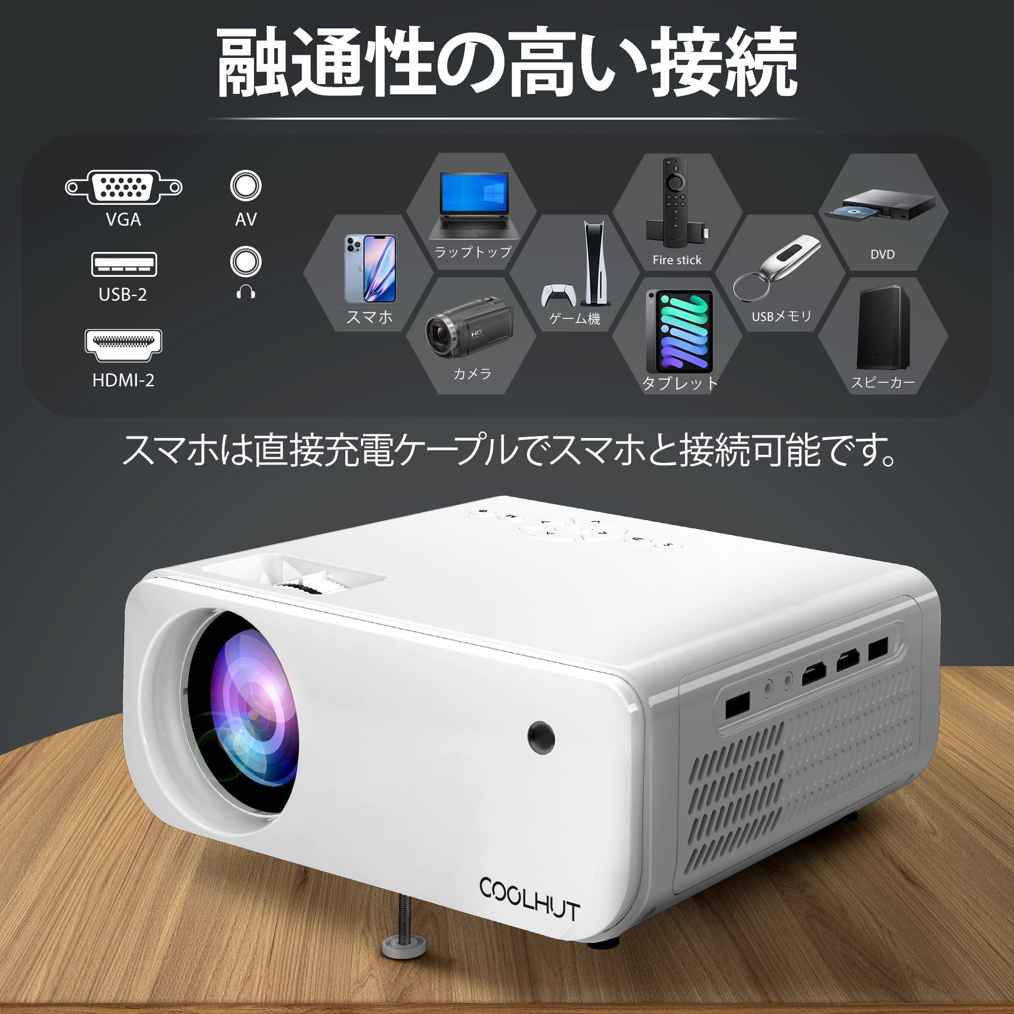 FINATI CoolHut プロジェクター 小型 家庭用 XT-01 Yahoo!オークション - XT01 CoolHut プロジェクター 小型 家庭用
