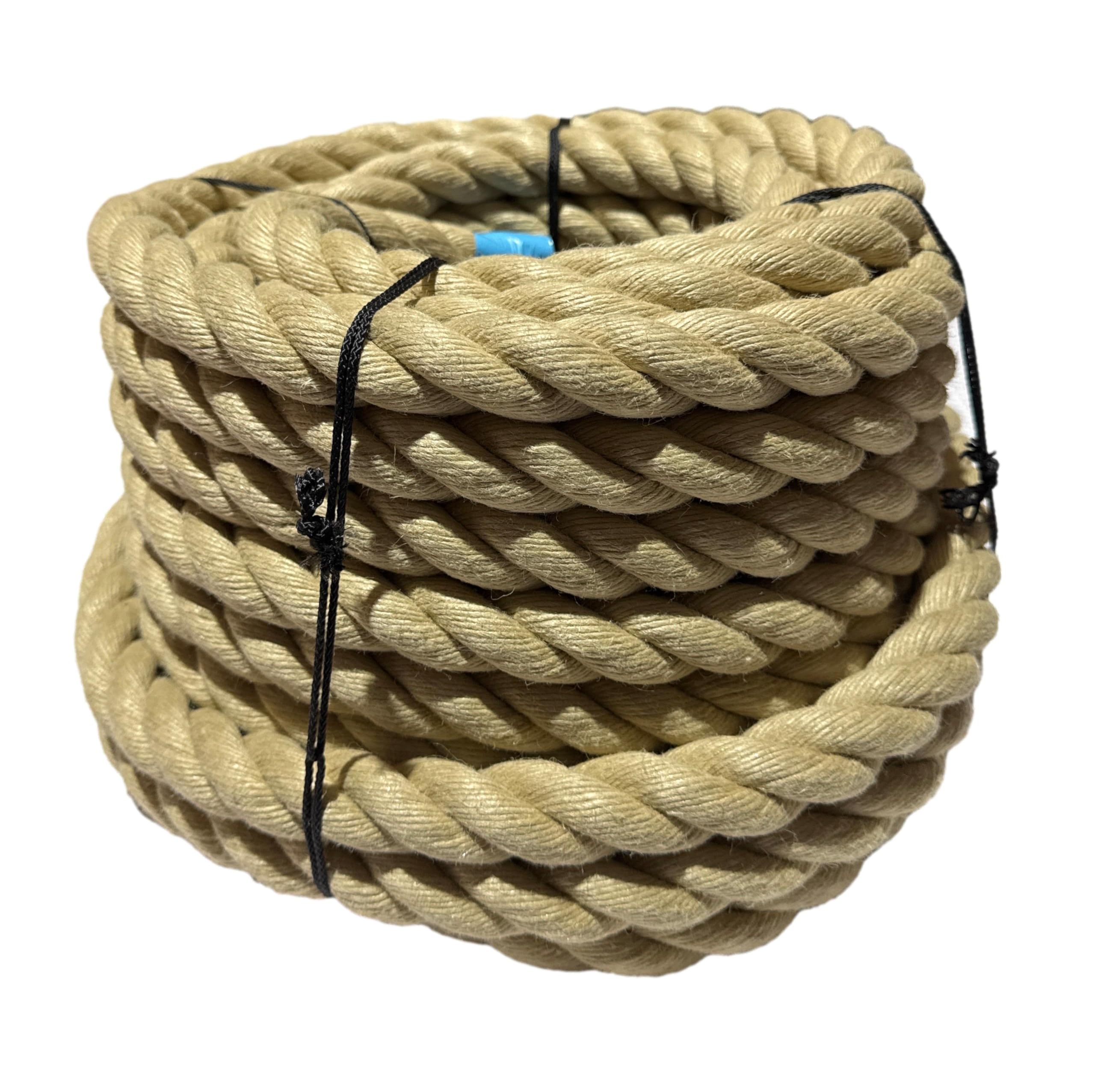 Everlasto Natural Synthetic Polyhemp/Hempex Decking Rope - 28Mm X 10M