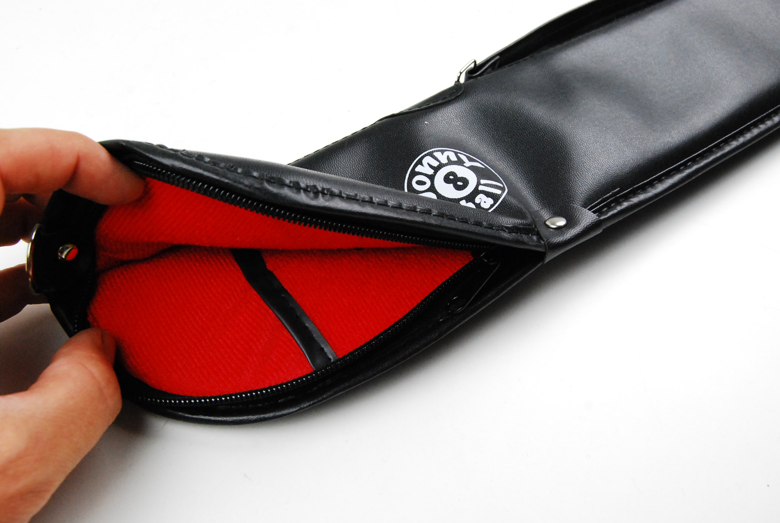 Jonny 8 Ball Small Short 66cm MEDIUM SIZE Soft Cue Case for Short 42"" & 48"" 2pc Snooker Pool Cue - THIS IS A JUNIOR CUE CASE AND NOT SUITABLE FOR AN ADULT SNOOKER CUE