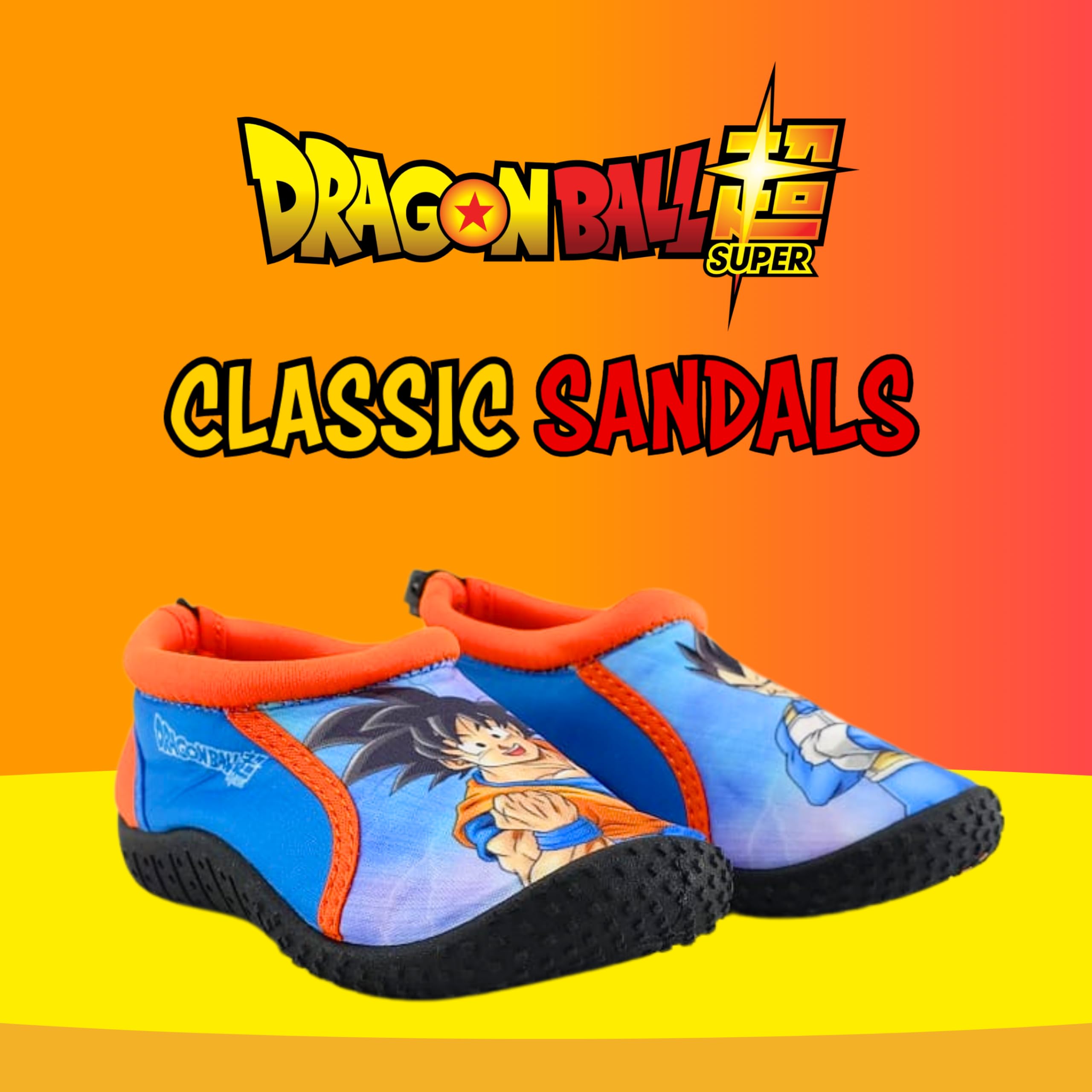 Dragon Ball Z Sandalias Zapatos Agua Niños Escarpines Antideslizantes Goku EU 34