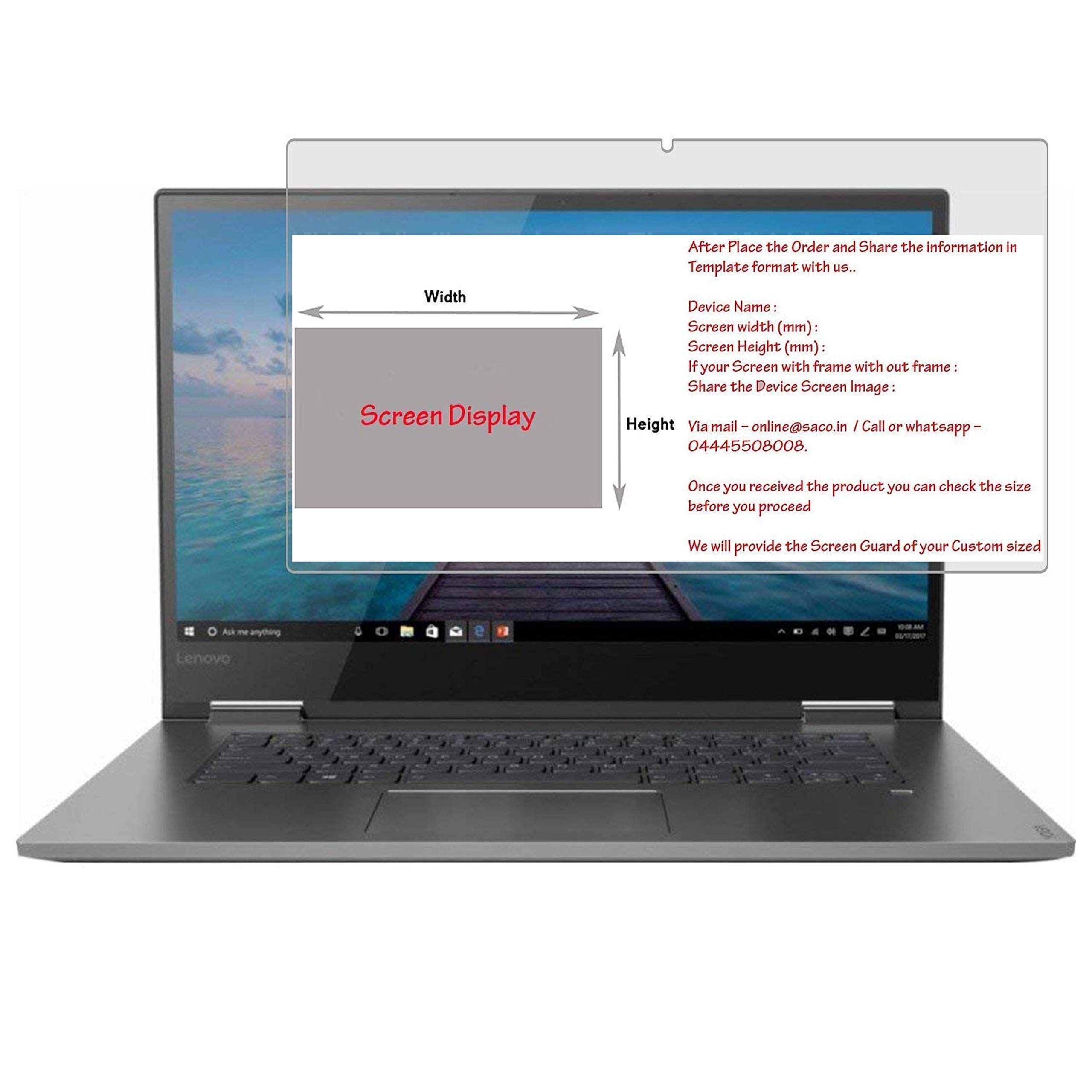 Saco Ultra Clear Glossy Screen Guard Scratch Protector Compartable for Lenovo Ideapad D330 81H3S01S00 10.1-inch Detachable Laptop (B08Y711JR8) Amazon Price History, Amazon Price Tracker