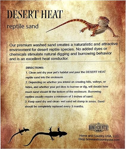 Miniatura 4 de Arena de reptil de calor del desierto, perfecta tanto para un uso de arena de hámster como de arena de reptil. Diseñado para múltiples especies,