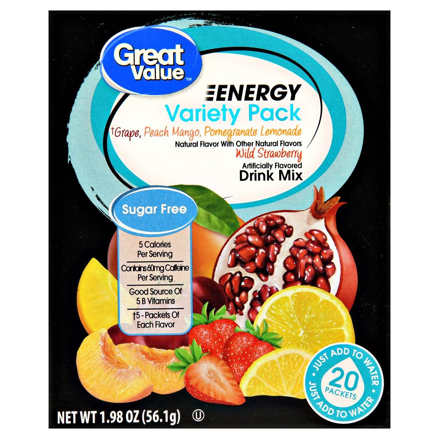 Buy Great Value Sugar Free, Low Calorie 20 ct ENERGY Variety Pack Drink