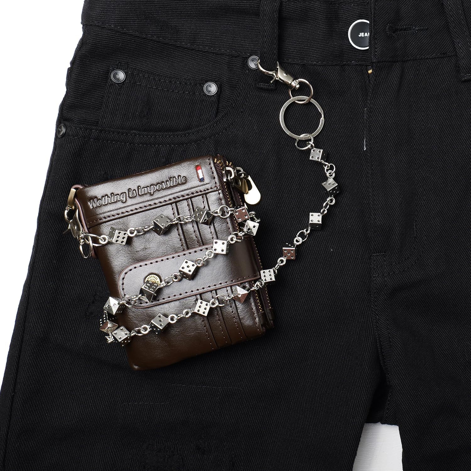 Wallet Chains for Men Women,Heavy Duty Pants Chain for Men,Biker Pocket Chain - Image 4