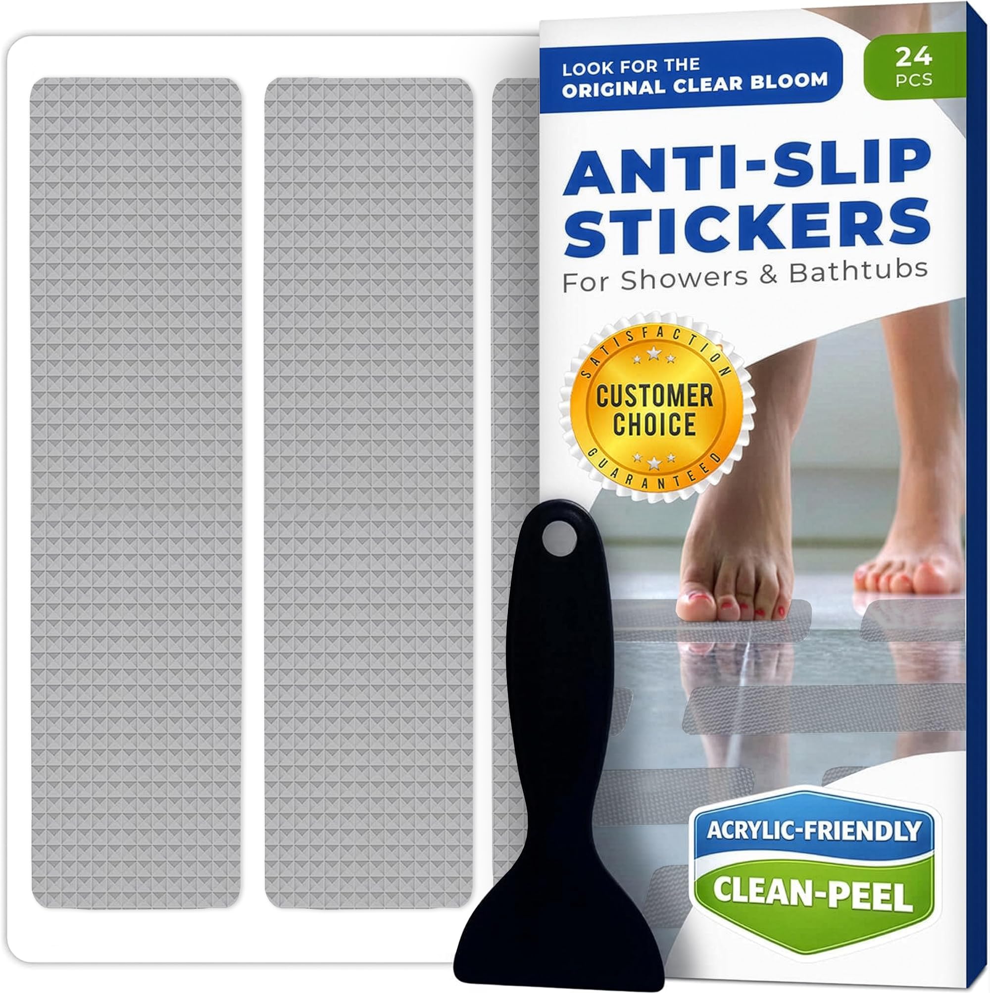 Non-Slip Shower Stickers - Prevent Falls! -9