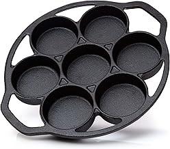 BBQ Nerd 6er Muffinbackform aus Gusseisen - Cupcake Pan für Grill, Ofen & Dutch Oven - Antihaft Muffinförmchen - Gusseiserne Muffinform mit Henkel