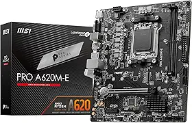 Placa Mãe MSI PRO A620M-E (AM5/2xDDR5/HDMI/VGA/M.2/USB 3.2)