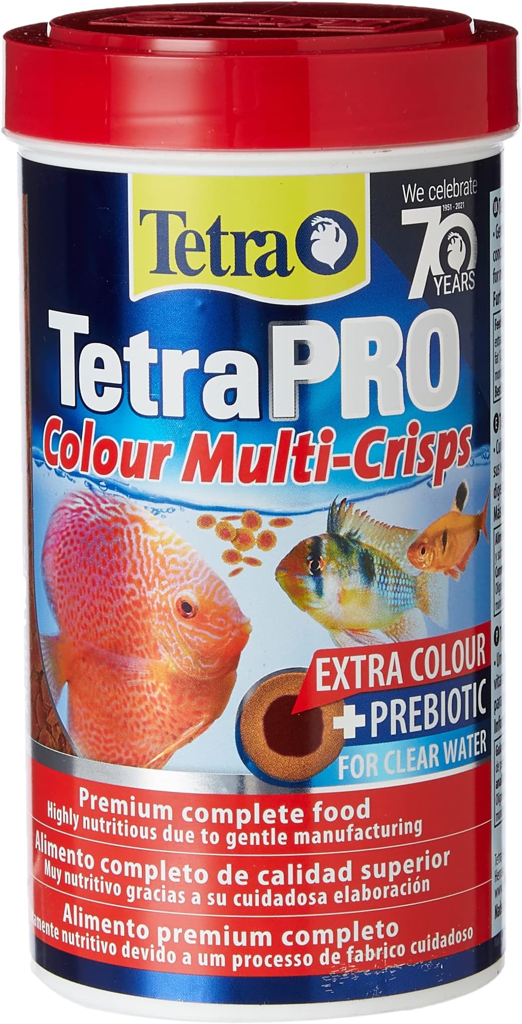 Tetra Pro Colour Multi-Crisps - Premium fish food with colour concentrate for brightly colourful Fish, 500ml