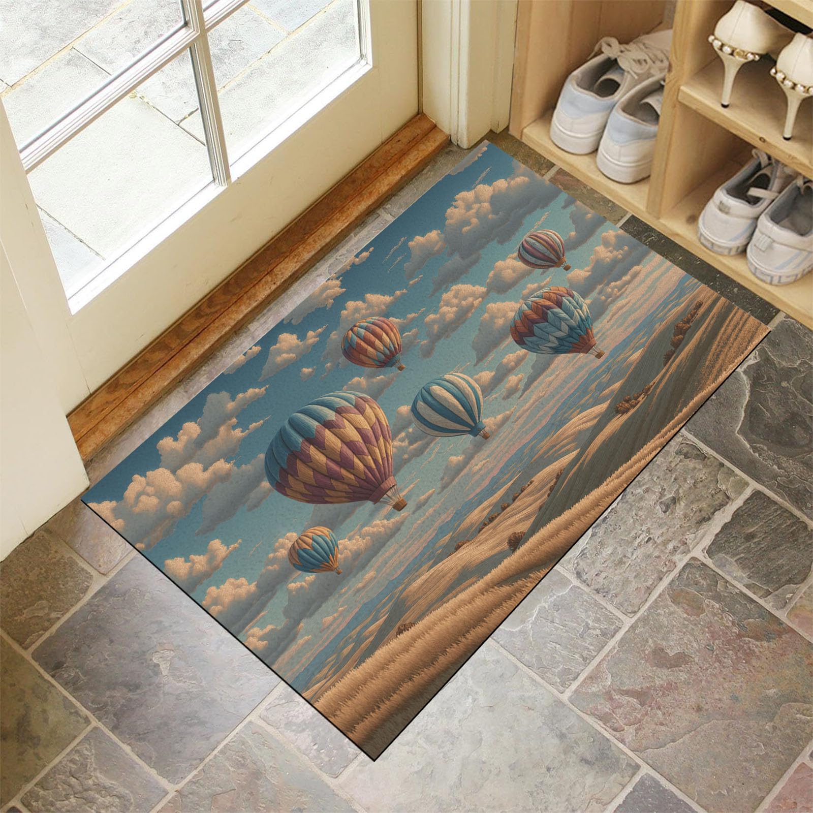 Alfombras suaves y esponjosas antideslizantes y lavables de 90 x 150 cm para puerta delantera