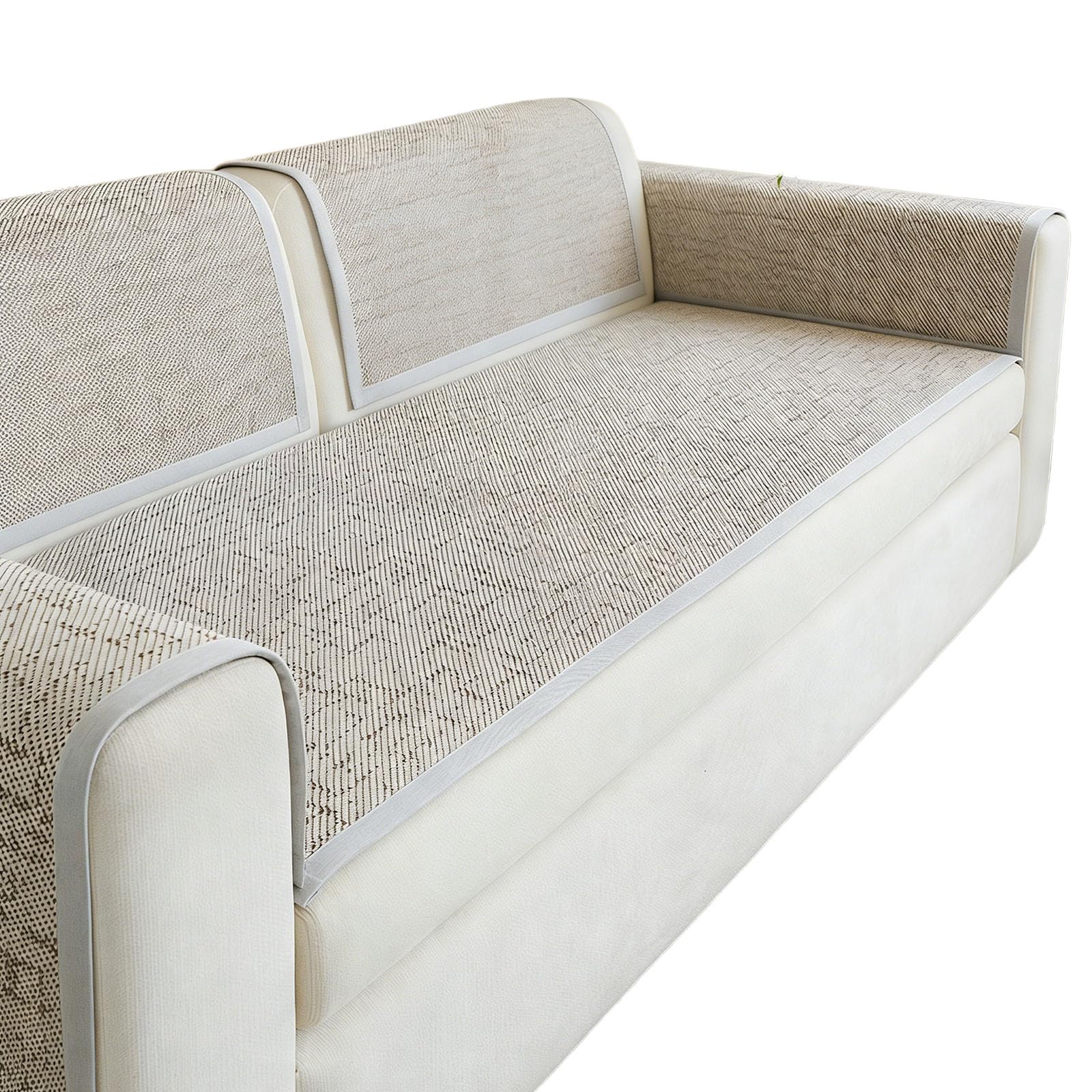 Nucelit Rattan Sofa Seat Cover Stays in Place Whole Day Comfortable for Daily Use Various Size Optional Sofa Pillow
