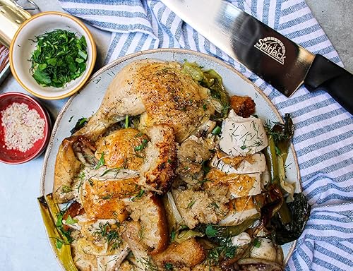 Miniatura 6 de SPITJACK Cuchillo de chef. Cocina casera, barbacoa y chef profesional. Hoja de acero inoxidable de 8 pulgadas.