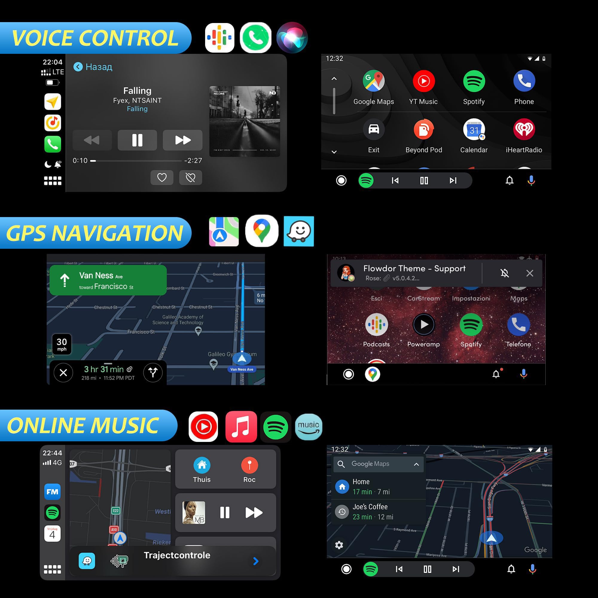 Adaptador CarPlay inalámbrico 2 en 1 para Chery Arrizo 7 2017 2018 2019 2020 2021 2022, Compatible con Android Auto, Bluetooth 5.0, conexión rápida y Estable,A/Black