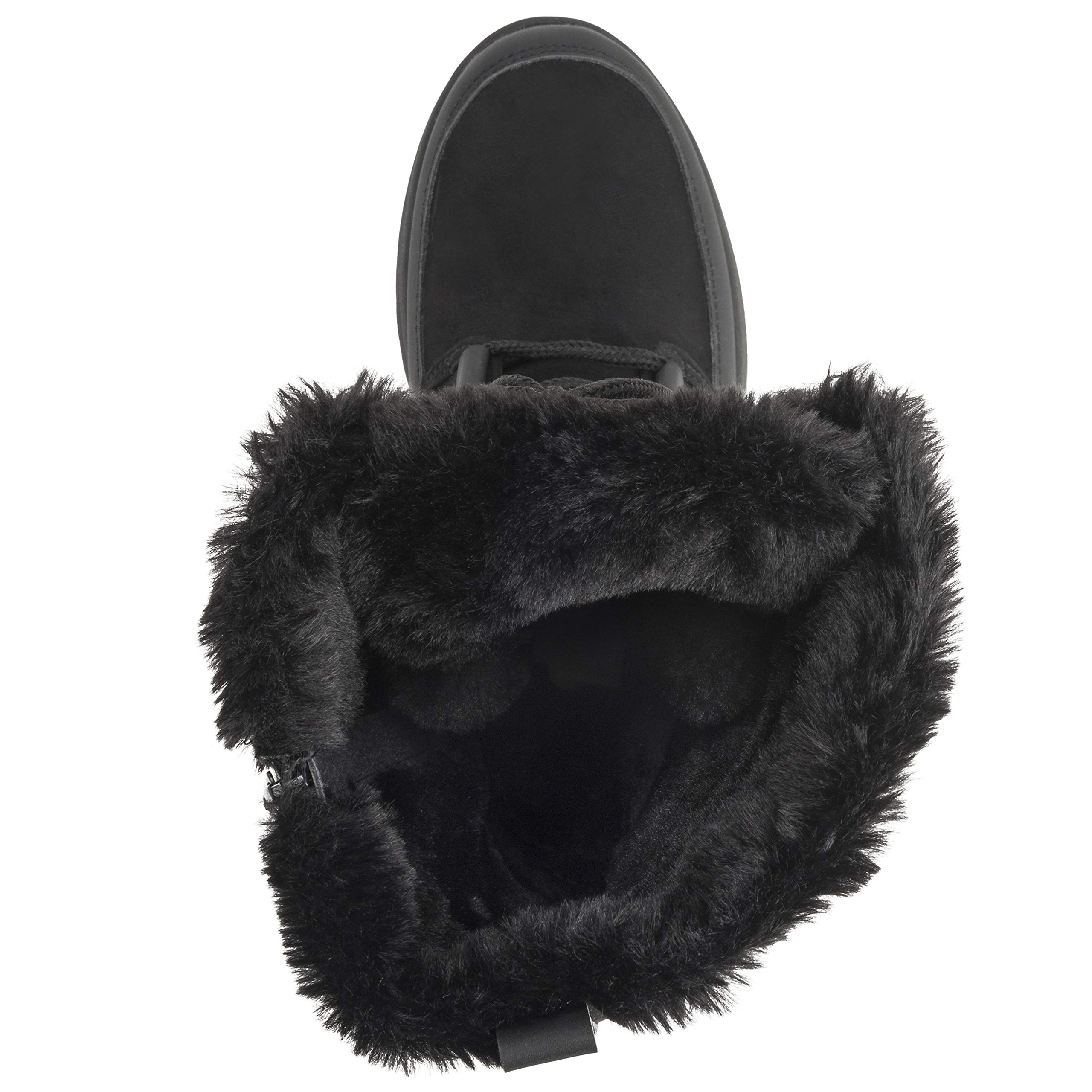 Polar Boot Damen Hoch Dauerhaft Kunstpelz Winter Regen Schnee Wasserdicht Draussen Kalb Stiefel