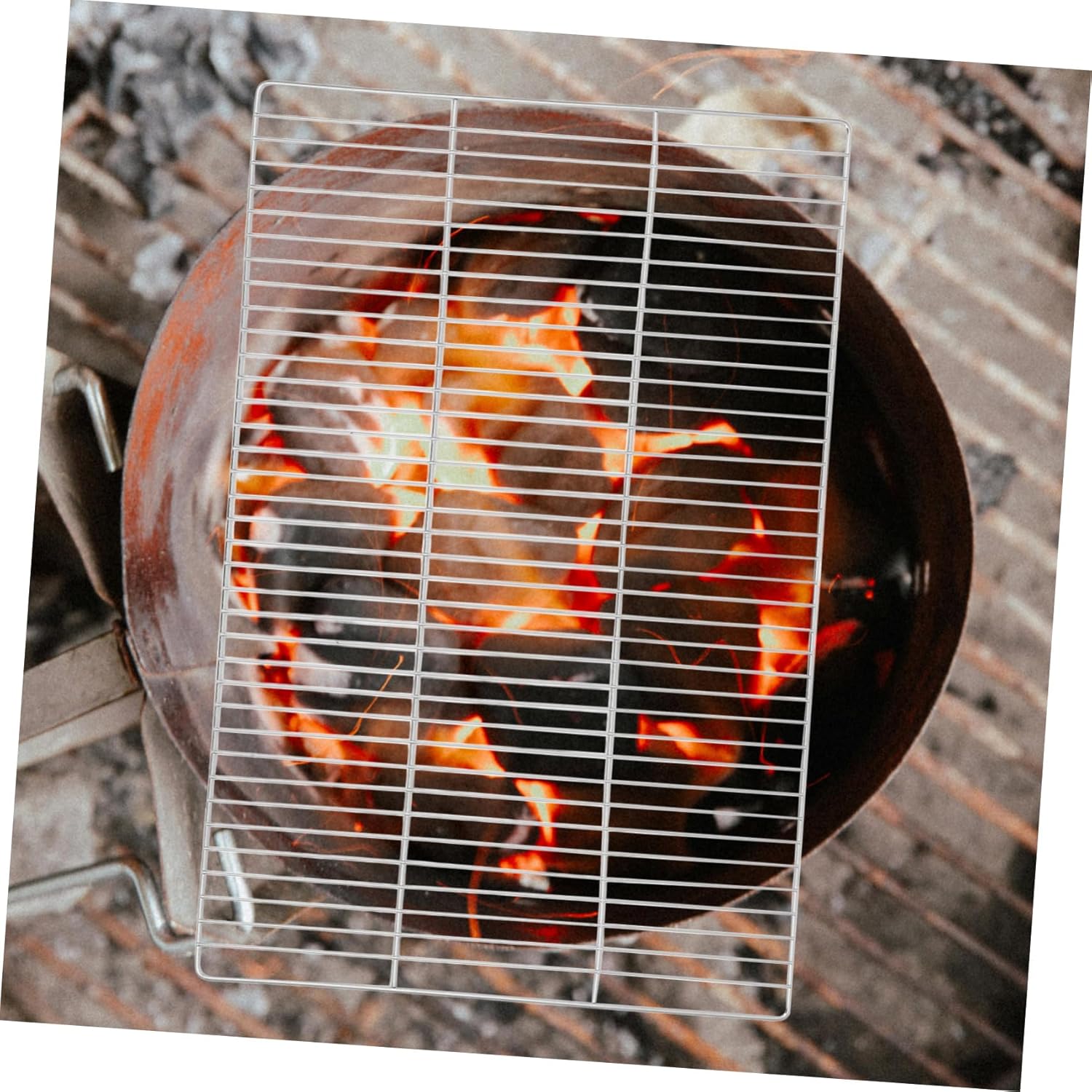 Disposable Grill Mesh for Bbq and Baking Thickened Design Portable Cooking Net for Outdoor Grilling Galvanized Wire Cooking Rack