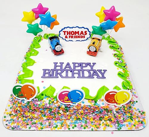 Juego de pastel de cumpleaños Thomas the Train (diseño único)
