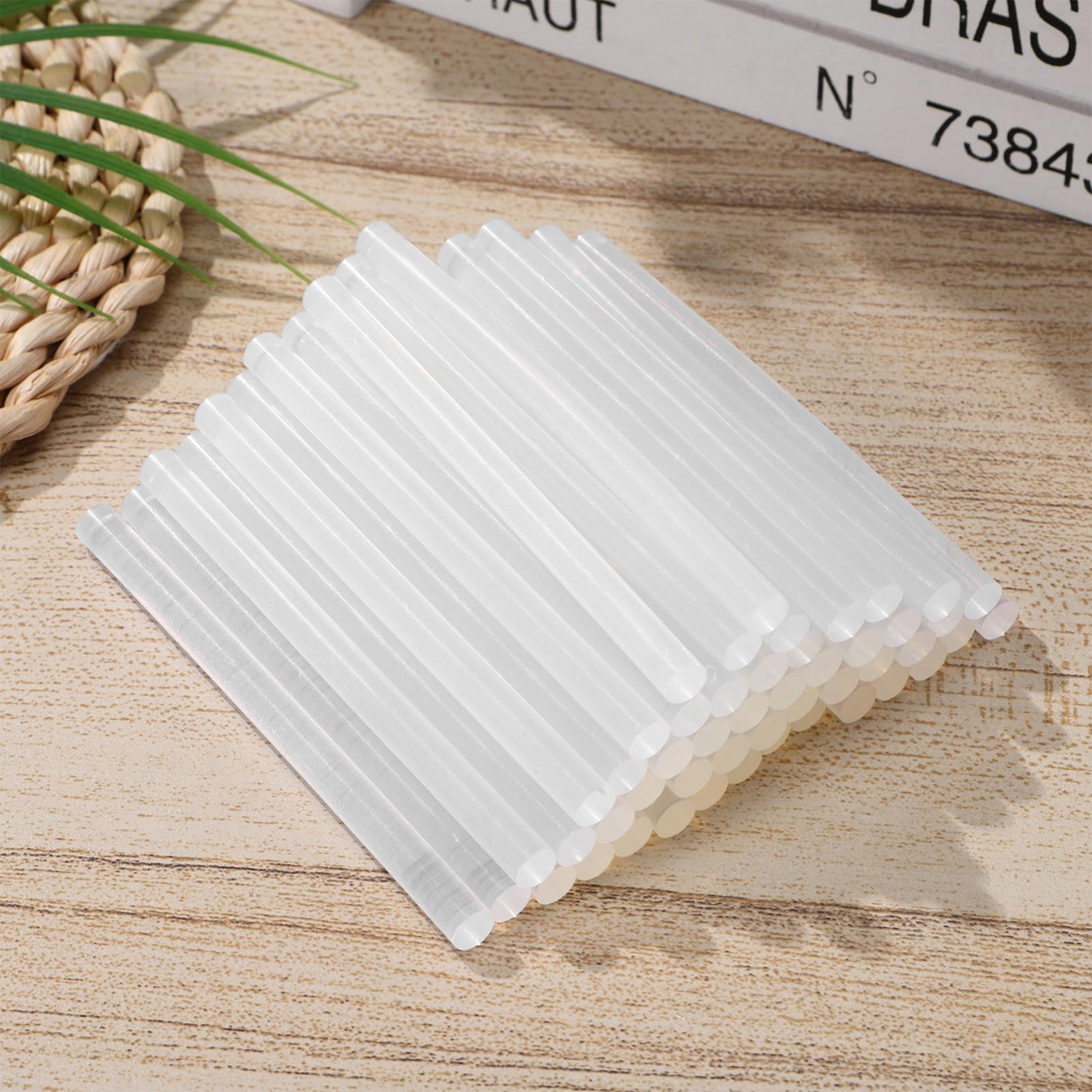 VILLCASE Stick Di Colla Da 100 Pezzi Stick Di Colla A Caldo Trasparenti 7X100mm Mini Stick Di Colla A Caldo Stick Di Colla Hot Melt Piccoli Stick Di Colla Per Lavori Di Riparazione