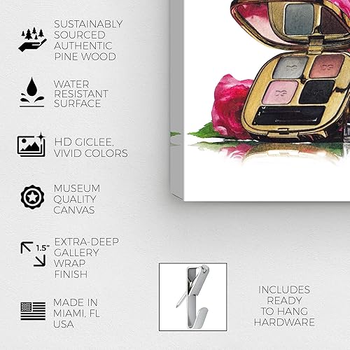 Miniatura 7 de The Oliver Gal Artist Co. Lienzo decorativo para pared de moda y glamour, recuerdos de muñecas, rosas nuevas y esenciales, decoración del hogar, 36