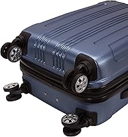 Amazon.com | Rockland London Hardside Spinner Wheel Luggage, Blue