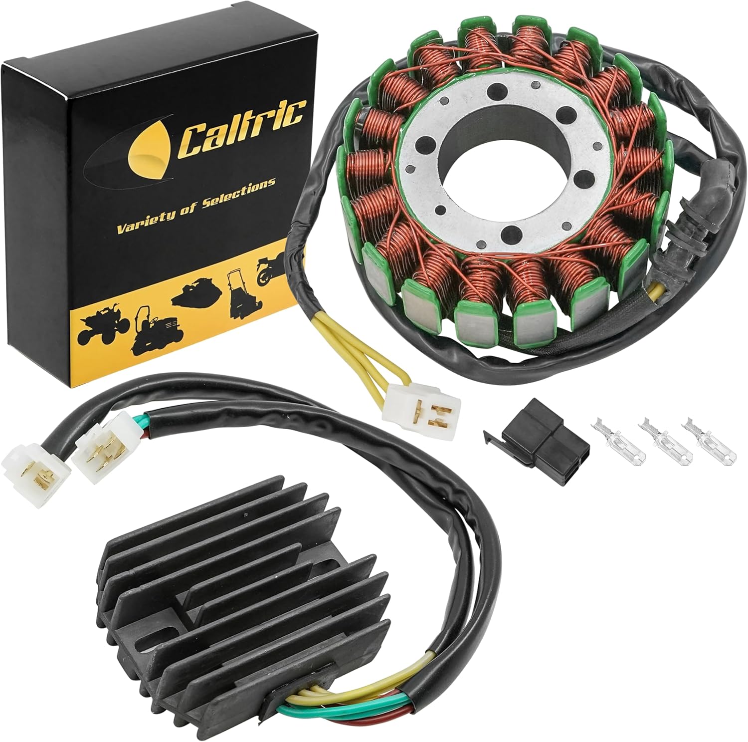 Caltric Stator & Regulator Rectifier Compatible With Honda Vf750C Vf-750C Vf750C2 Magna 750 1994-2003