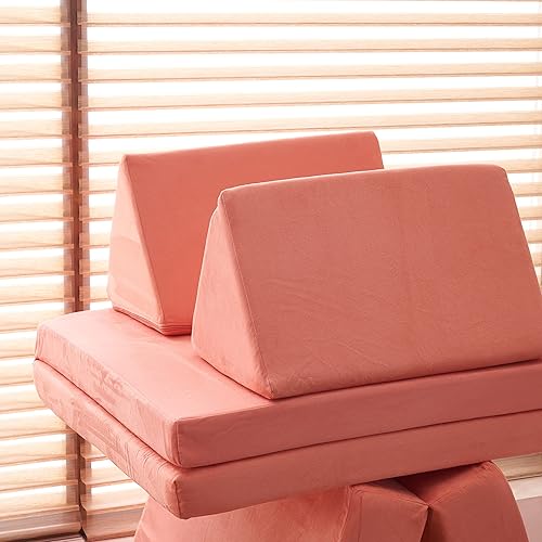 Miniatura 33 de jela Sofá de juego para niños, tamaño extendido, 8 piezas para la familia, sofá modular de espuma para niños y adultos, juego de casa de juegos para