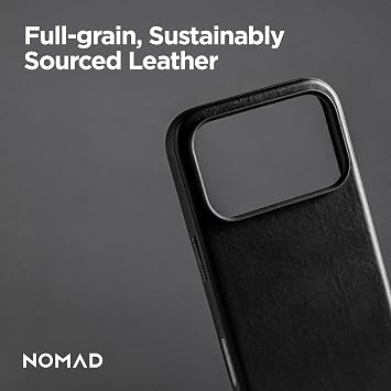 Nomad Modern Leather Case for iPhone 17 Pro - Black Ecco