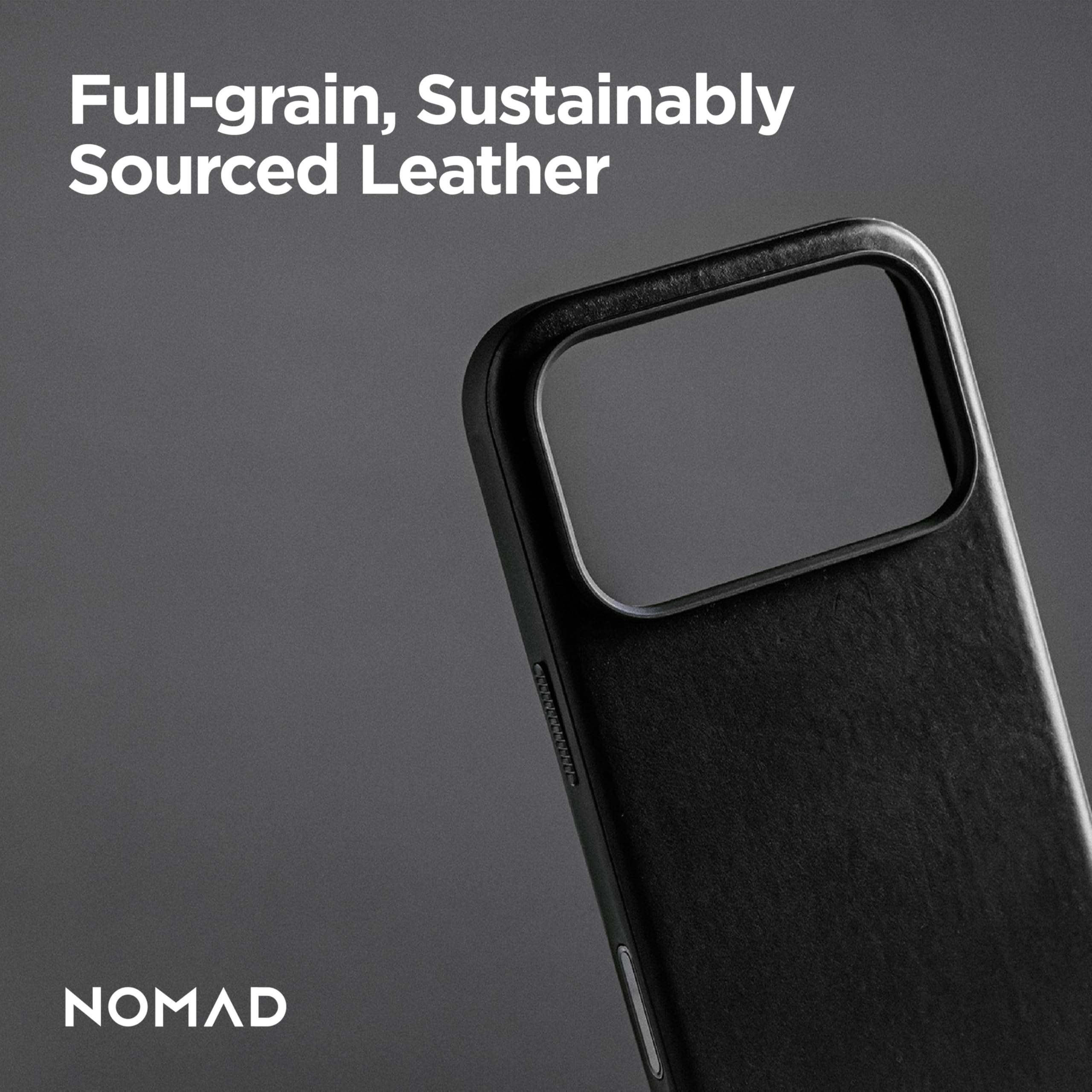 Amazon.com: NOMAD Modern Leather Case Black Compatible with iPhone