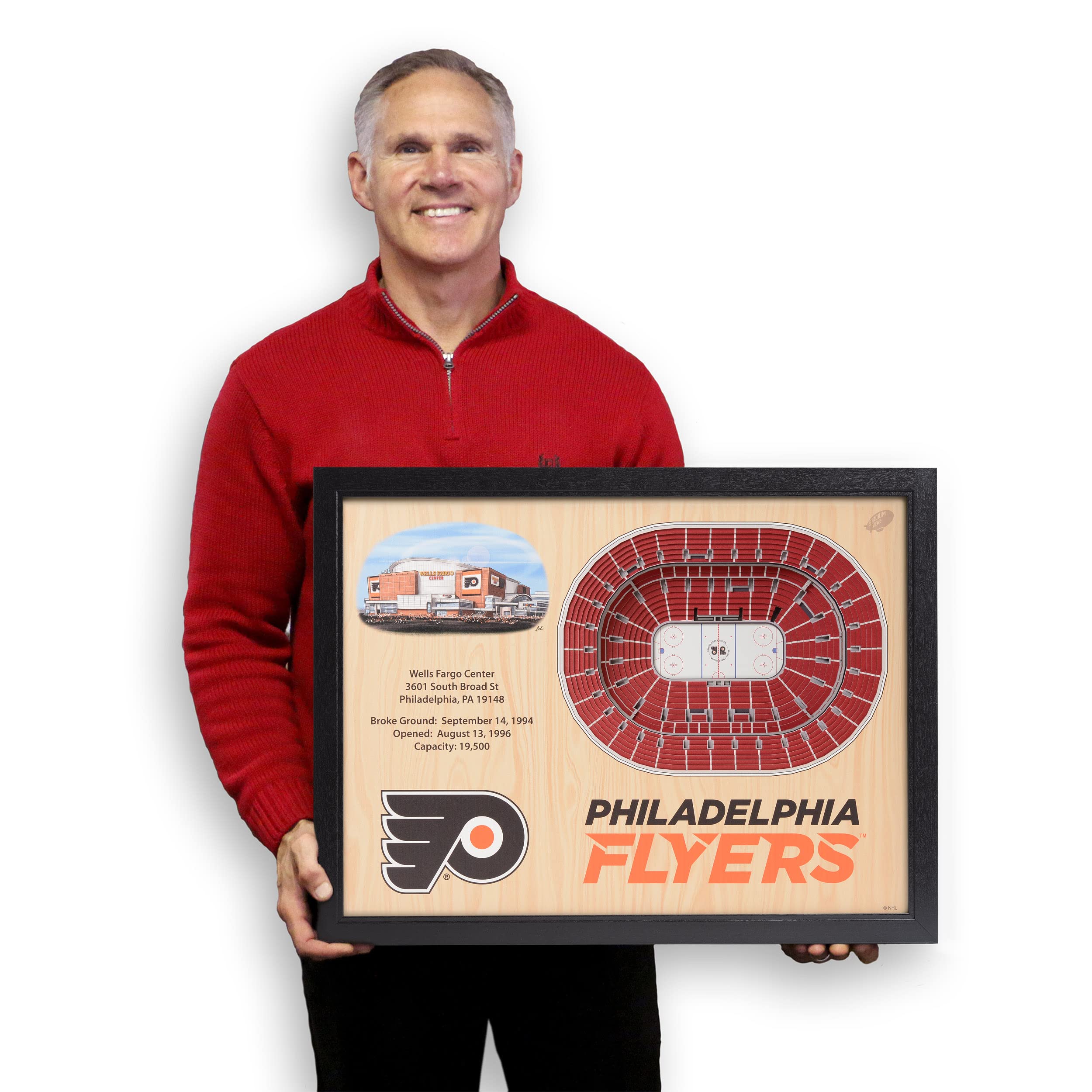 Amazon.co.jp: YouTheFan NHL フィラデルフィア・フライヤーズ 25層スタジアムビュー 3Dウォールアート ウェルズ・ファーゴ・ センター : ホーム＆キッチン