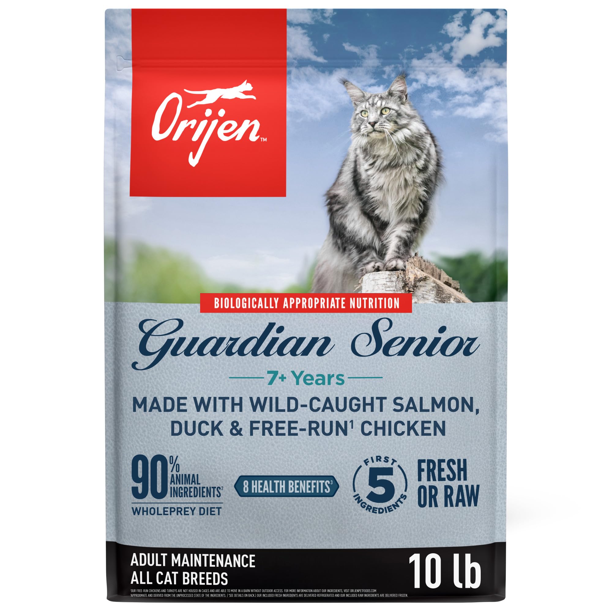 ORIJEN Guardian Senior Grain Free High Protein Premium Dry Cat Food 10lb Bag
