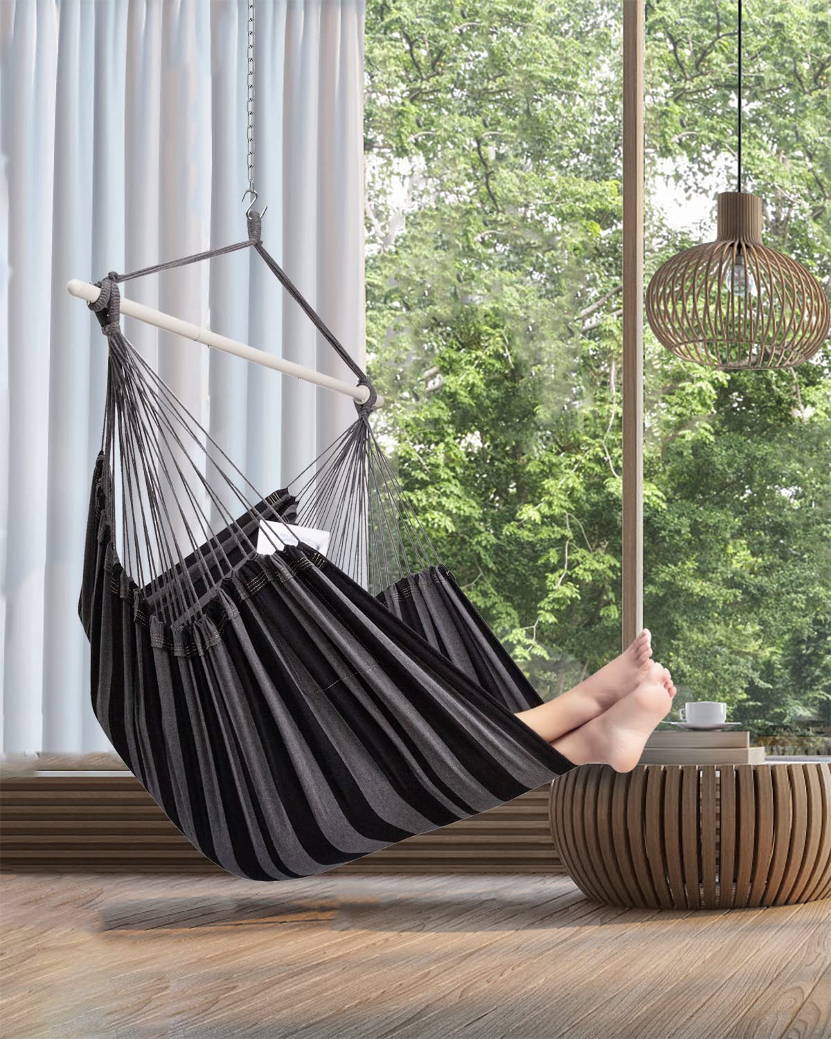 ADVOKAIR Hammock Chair Swing-XXL Large Hanging Hammock Chairï¼?Max 500 Lbs-70in Hammock Swing- Roomy & Heavy Duty