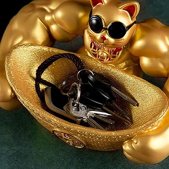 全体運UP☆猫招きオルゴナイトのストラップ（願い叶えるメモリーオイル封入） Amazon.co.jp: 招き猫 置物 風水 水晶 クリスタル 猫 幸運 招き