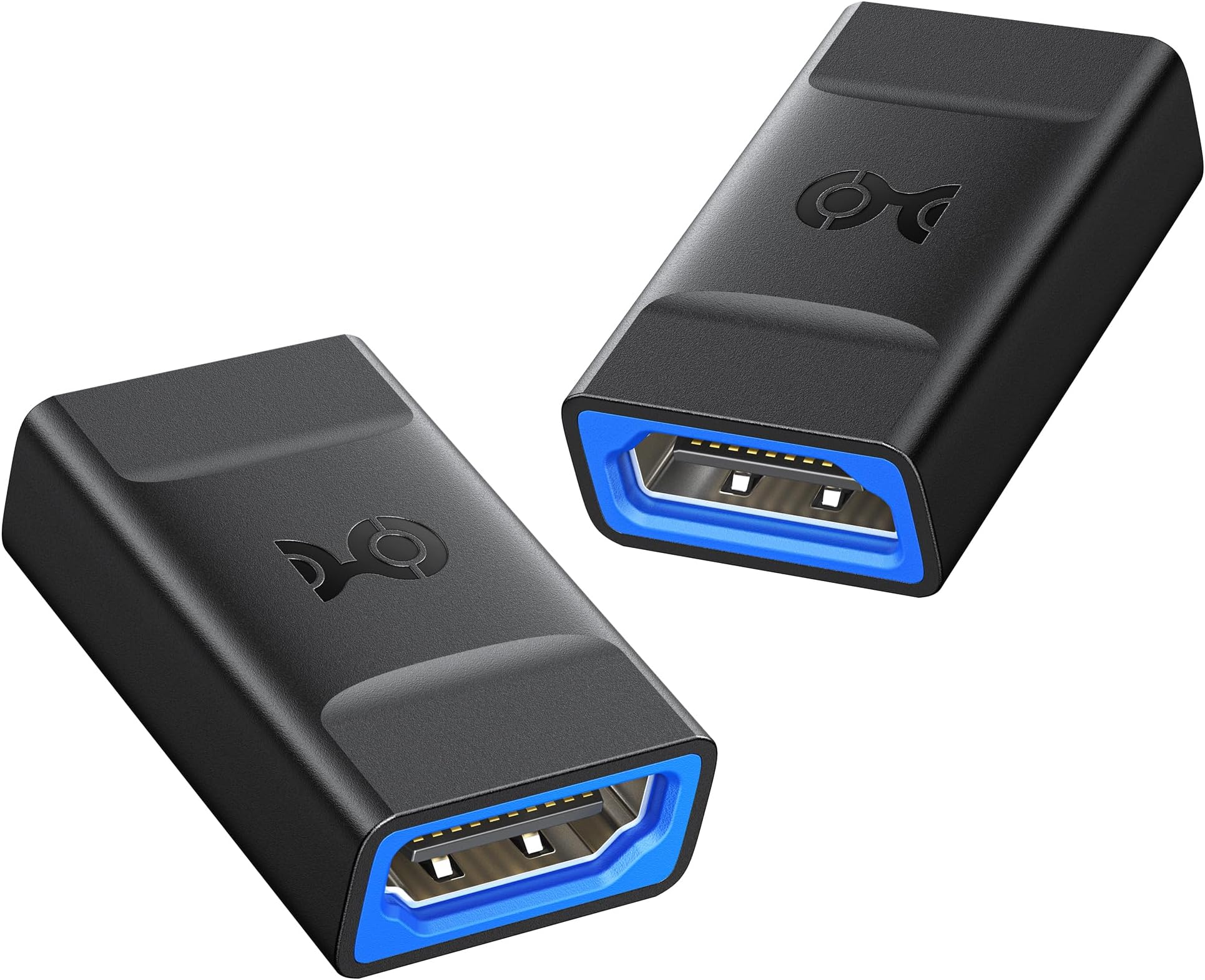 Cable Matters 2-Pack 48Gbps HDMI 2.1 Coupler for 8K@60Hz / 4K@240Hz with HDR, 8K HDMI Extender, Female to Female Adapter, Black