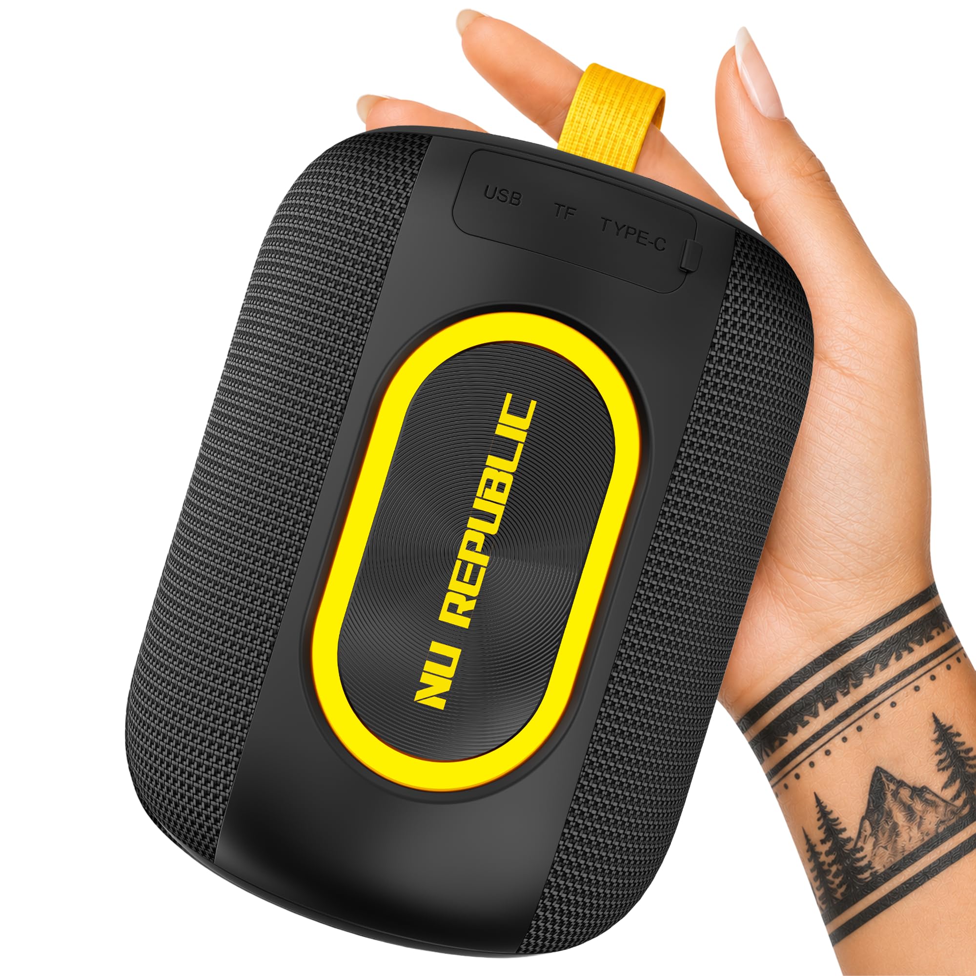 Nu Republic Sonicpop 2000 Wireless Speaker 20W Output, 14 Hrs Playtime, 66mm Dynamic Driver, Multi RGB Led Lights (Black)-image-3