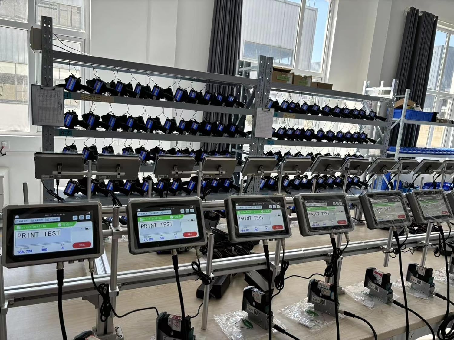 PEKOKO Automatic Online Inkjet Printer 7 inch Touch Screen High-Resolution Date Coder Barcodes Lot Codes Continuous Coding and Marking Machine System