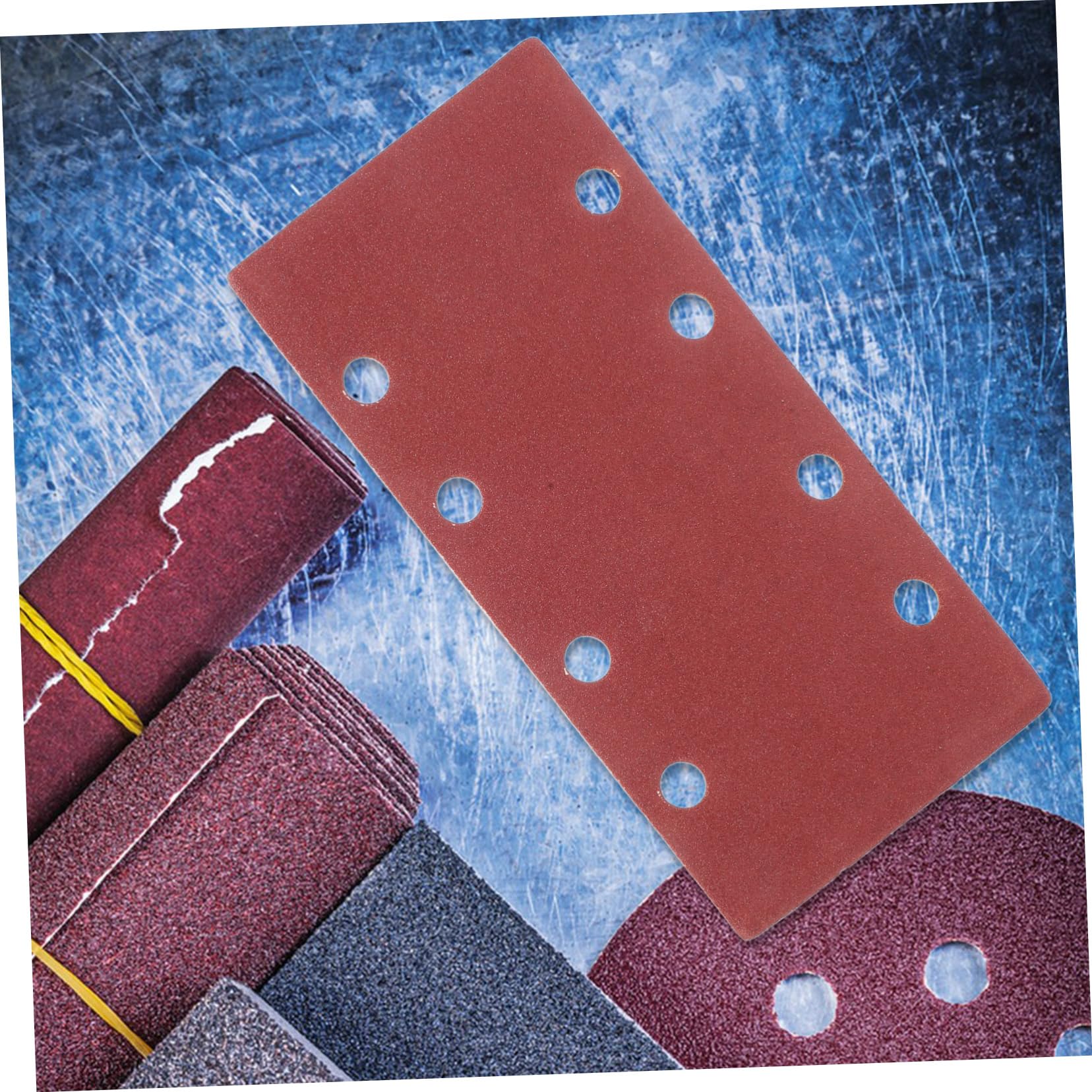 Ciieeo 100 Pezzi Fogli di Carta Vetrata Flockata per Levigatrice, Grana Fine, Alta Efficienza per Legno e Plastica, Ristrutturazione Casa