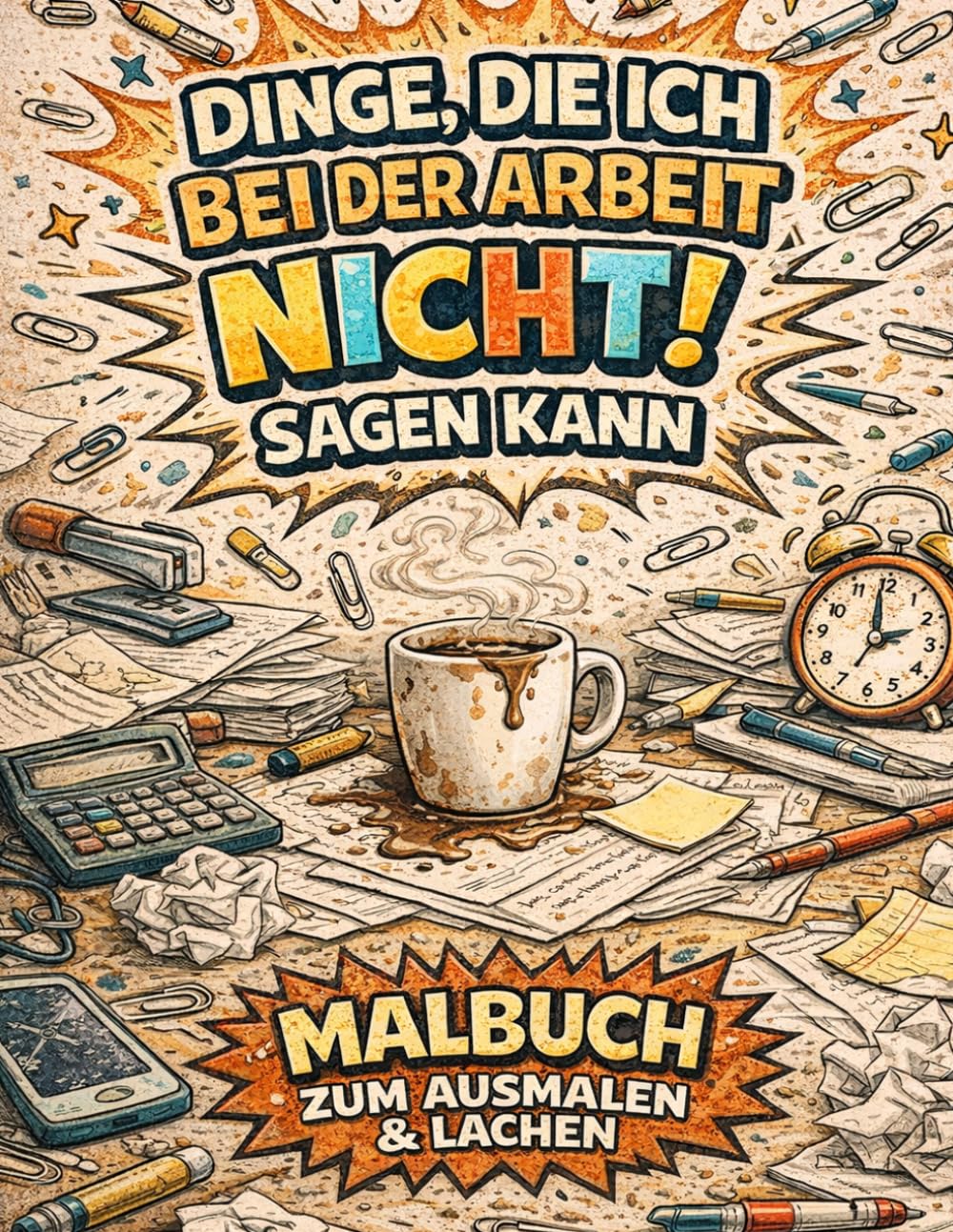 Dinge Die Ich Bei Der Arbeit Nicht Sagen Kann: Ausmalbuch für Erwachsene mit über 45 Lustige Sprüche Arbeit | Sarkasmus für Büro