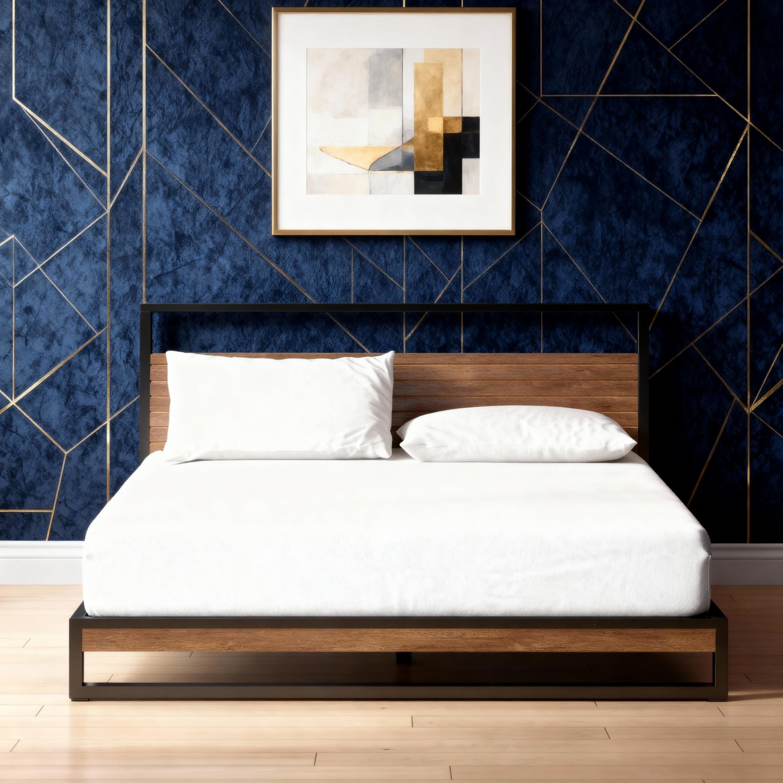 Percale Sheets - (1 Fitted Sheet + 2 Pillowcases) - 3-PC [Three Quarter Size, Percale White Color] 100% Egyptian Long Staple Cotton, 500 Thread Count, 10" Deep Pockets, Soft Crisp Percal Weave