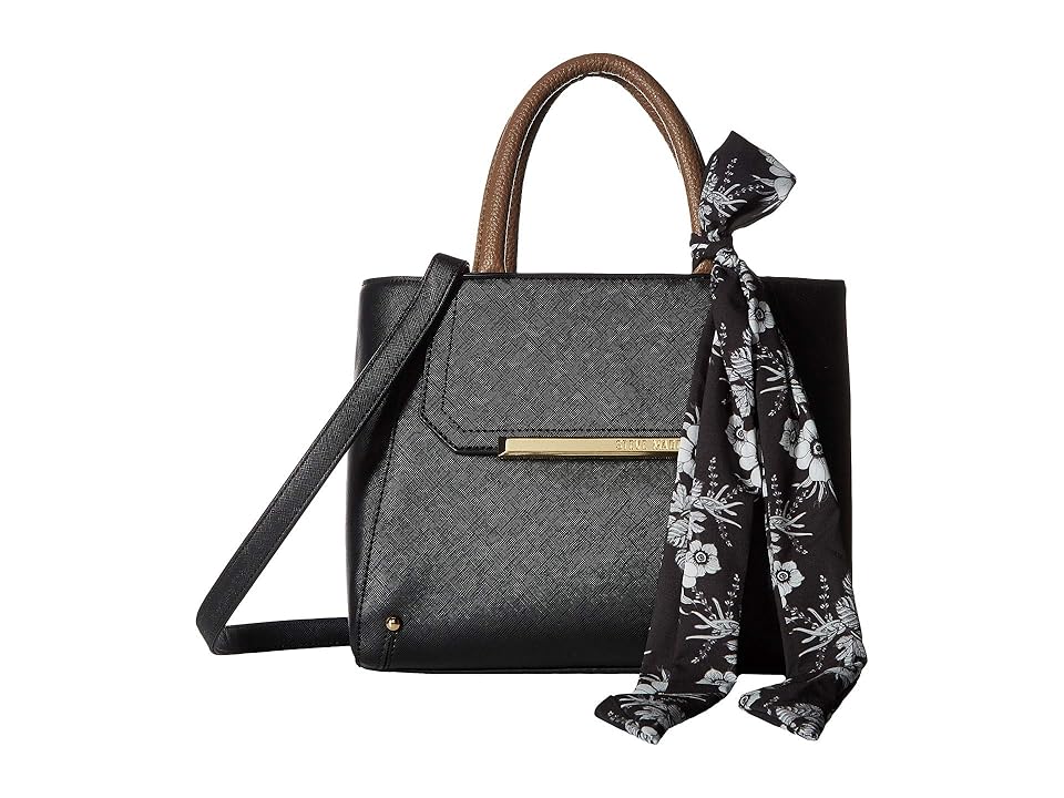 

Steve Madden Mini Juno Satchel (Black/Taupe) Satchel Handbags