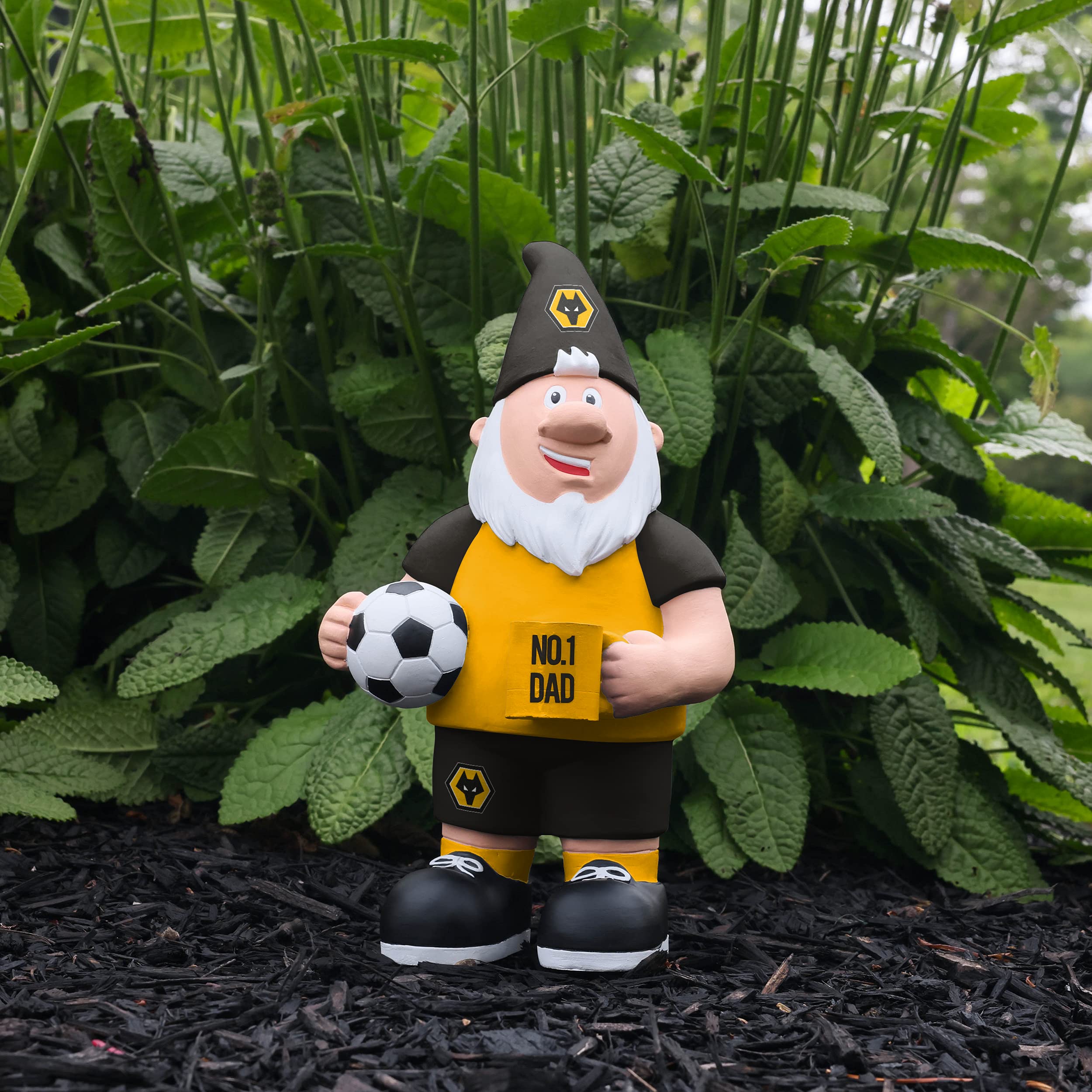 Foco Gnomo Oficial de Wolverhampton Wanderers FC número 1 para papá