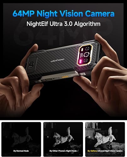 Ulefone Armor 27 Rugged Smartphone, 24GB+256GB/SD-2TB Android 14, 6.78" FHD+ 120Hz, Fotocamera 64MP+50MP+50MP+32MP Telefono Indistruttibile 10600mAh Batteria, Ricarica Rapida 33W 4G/GPS/NFC/OTG - 2
