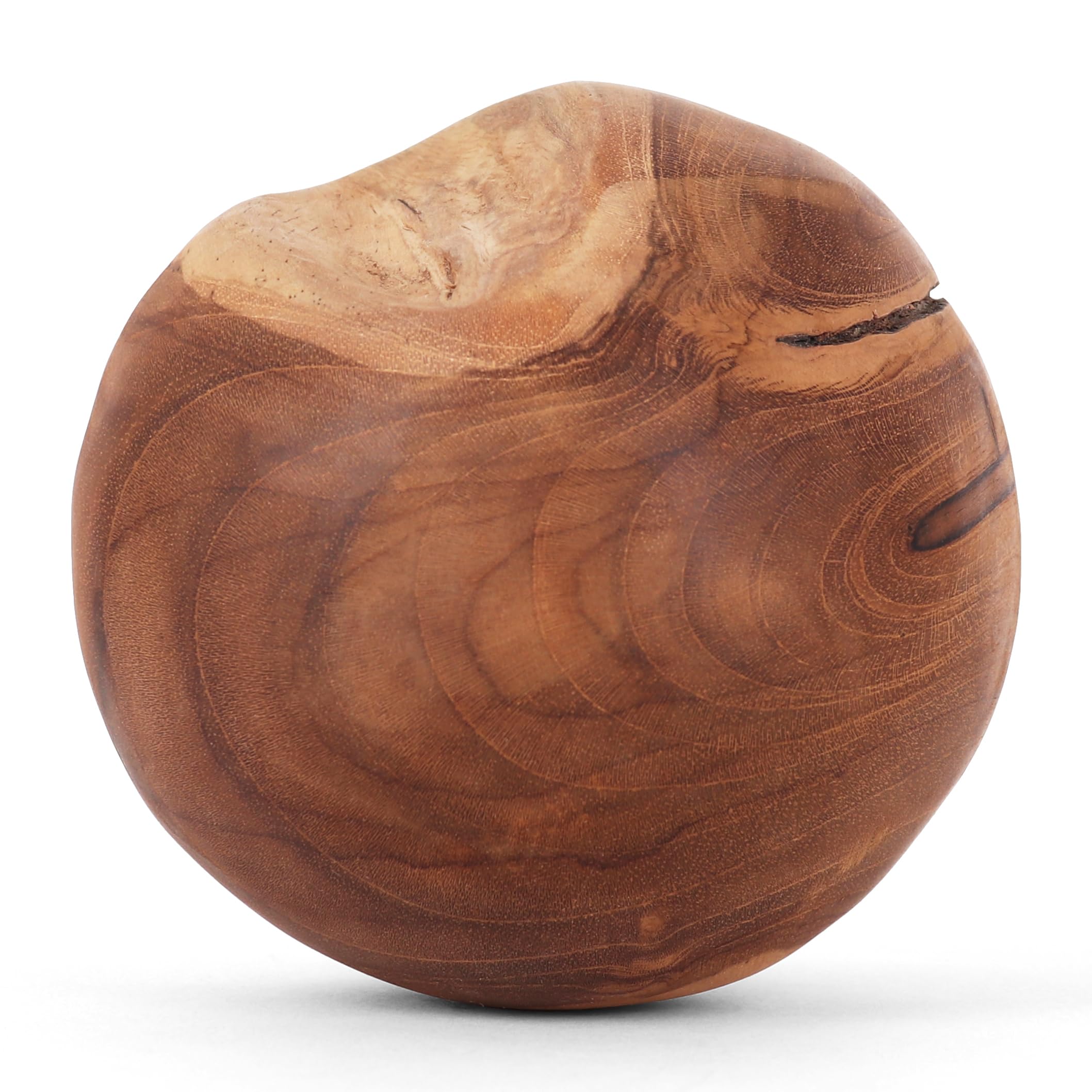 Natural Teak Ball - Teak Root Decorative Orb - Wooden Balls for Centerpiece (4