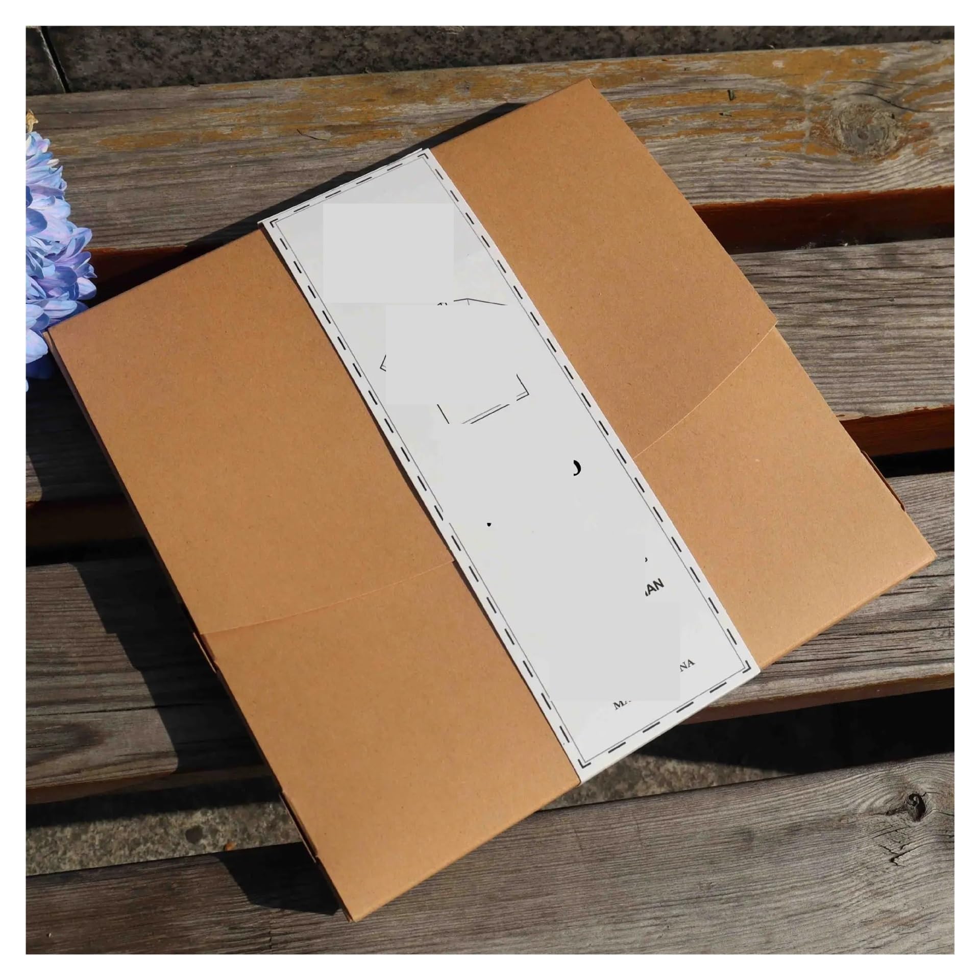 10 Stück leere Kraftpapier-Umschlag-Verpackungsbox für Weihnachten, Geburtstage