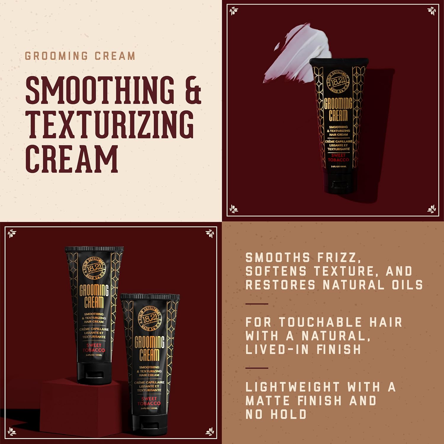 18.21 Man Made Hair Styling for Men, Weightless All-Day Flexible Hold - Image 2