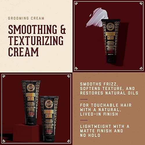 Miniatura 2 de 18.21 Man Made - Crema suavizante y texturizadora del cabello para hombres  Control de encrespamiento, peinado ligero con agarre suave y acabado