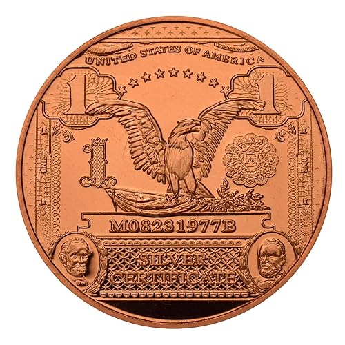 Miniatura 2 de Black Eagle - Moneda redonda coleccionable de 1 dólar de 1 onza de cobre puro .999 en cápsula - COA by Heavenly Metals