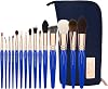 Bdellium Tools Professional Makeup Brush Golden Triangle Phase II Complete 15pc Brush Set with Pouch