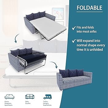 Amazon.com: ArtleTa-Zg 4.5 Inch Memory Foam Sofa Bed Replacement