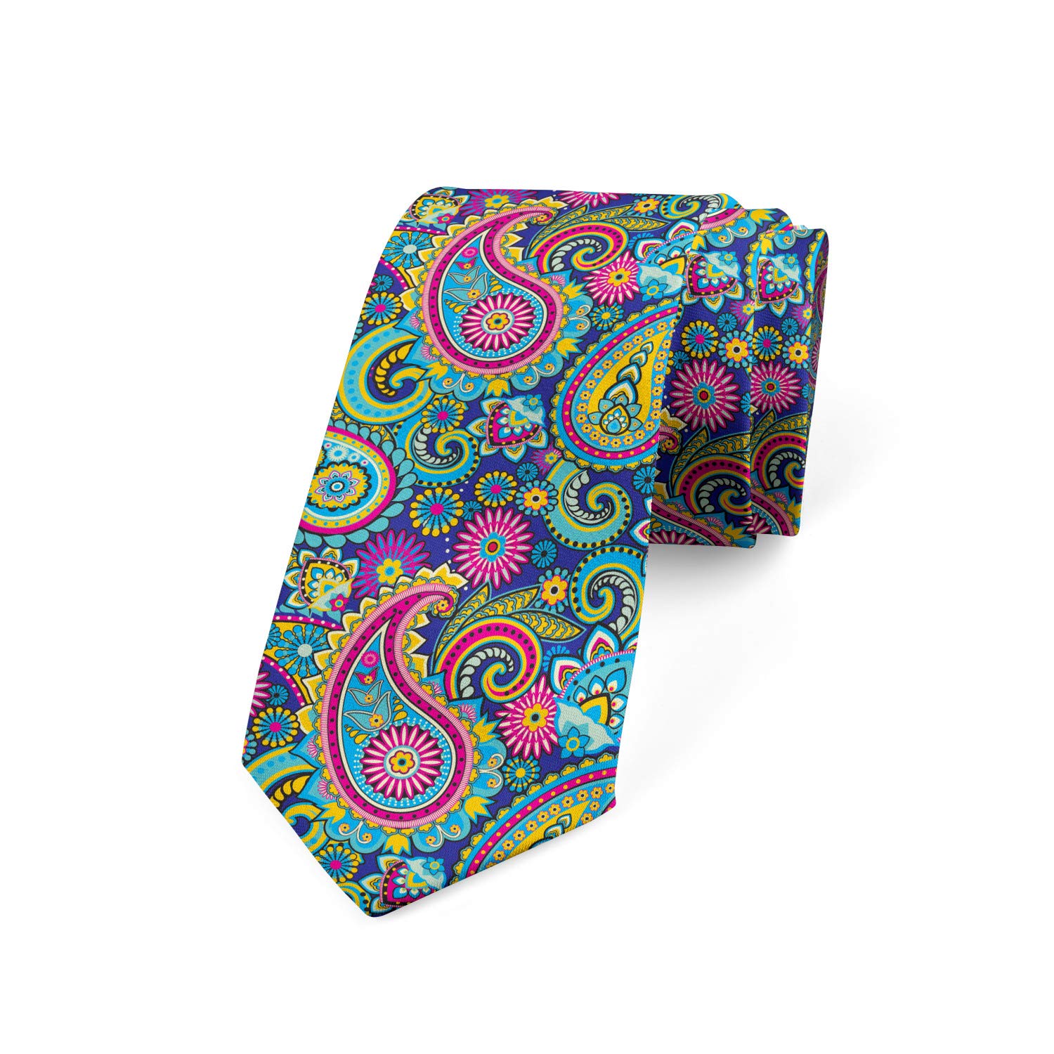 Ambesonne Multicolor Modern Men's Tie