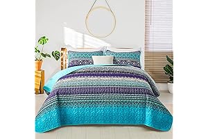Bohemian Beauty: WONGS BEDDING Boho Quilt Full Size