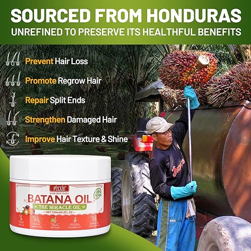 Miniatura 3 de Aceite de batana crudo crema de batana para el crecimiento del cabello, 4.1 fl oz, aceite de batana crudo natural 100% puro de Honduras, mascarilla